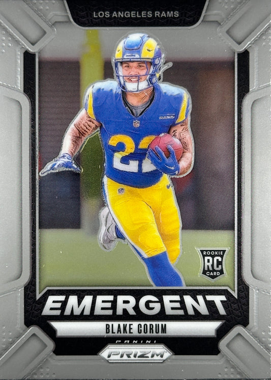 Blake Corum Prizm Emergent Rookie Rams
