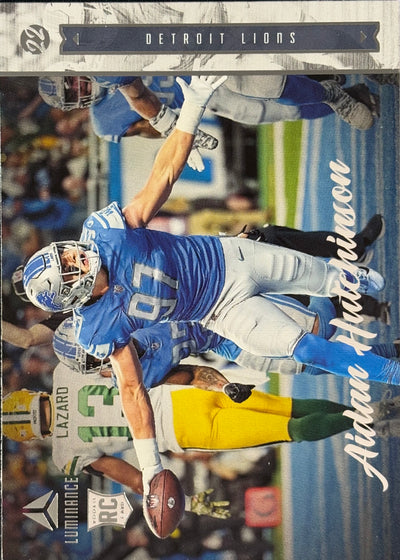 Aidan Hutchinson Luminance Rookie Lions Sports Card