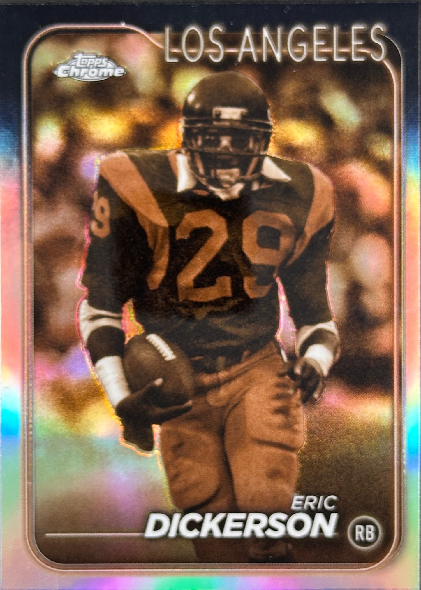 Eric Dickerson Sepia Refractor Topps Chrome Rams