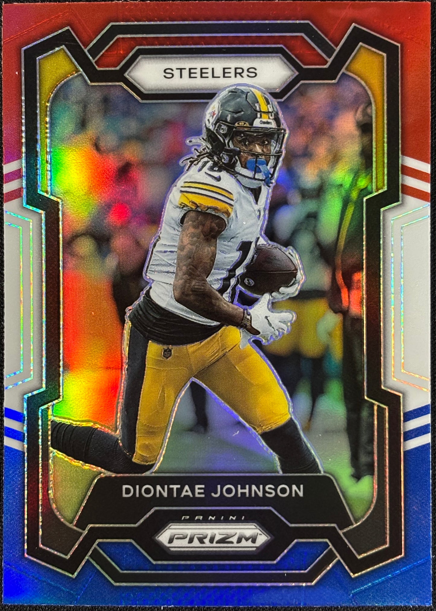 Diontae Johnson Prizm Red White Blue