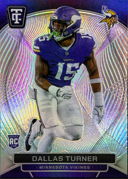 Dallas Turner Rookie Silver Totally Certified Vikings