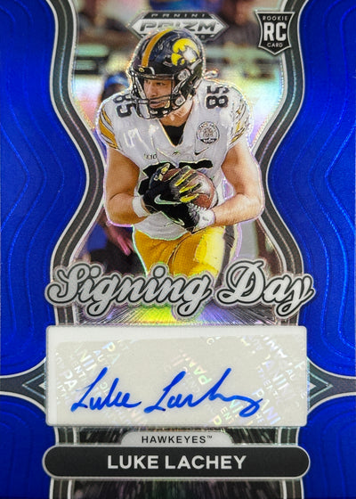 Luke Lachey Signing Day /249 Auto Prizm Draft Picks Rookie Texans