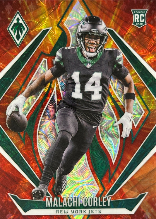 Malachi Corley 2024 Phoenix Fire Burst /350 FireBurst RC Rookie Jets