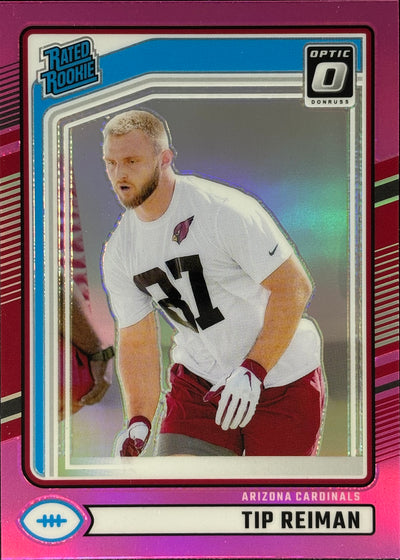 Tip Reiman Optic-Preview Pink Rated Rookie Cardinals Sports Card