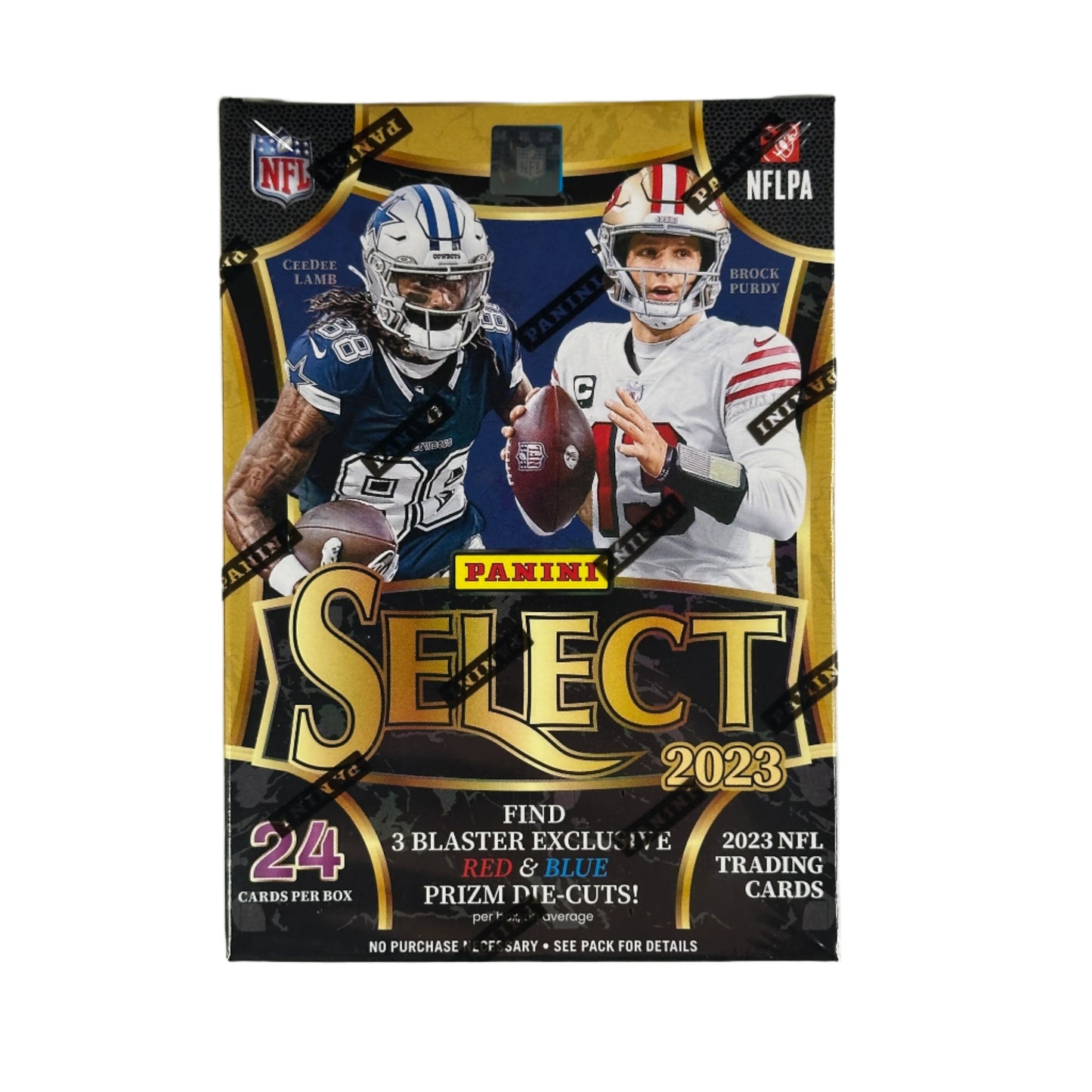 2023 Panini Select Football 6 Pack Blaster Box (Red and Blue Prizm Die-Cuts)