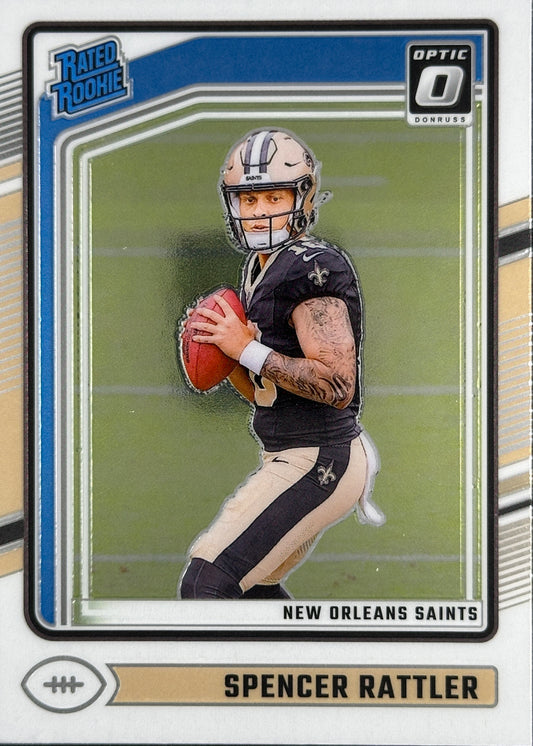 Spencer Rattler Rated Rookie Optic Saints