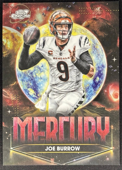Joe Burrow 2025 Topps Cosmic Planetary Pursuit Mercury Bengals