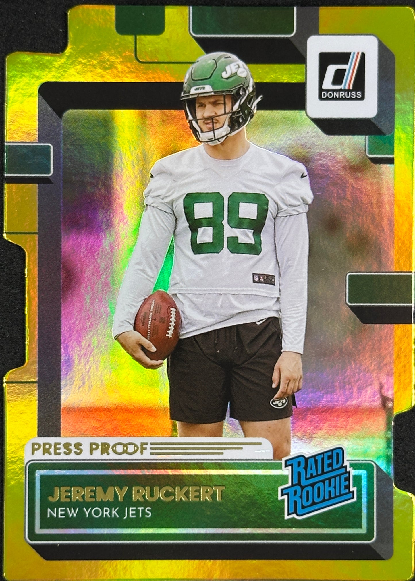 Jeremy Ruckert Die-Cut Gold /25 Rated Rookie Donruss Jets – Wayne ...