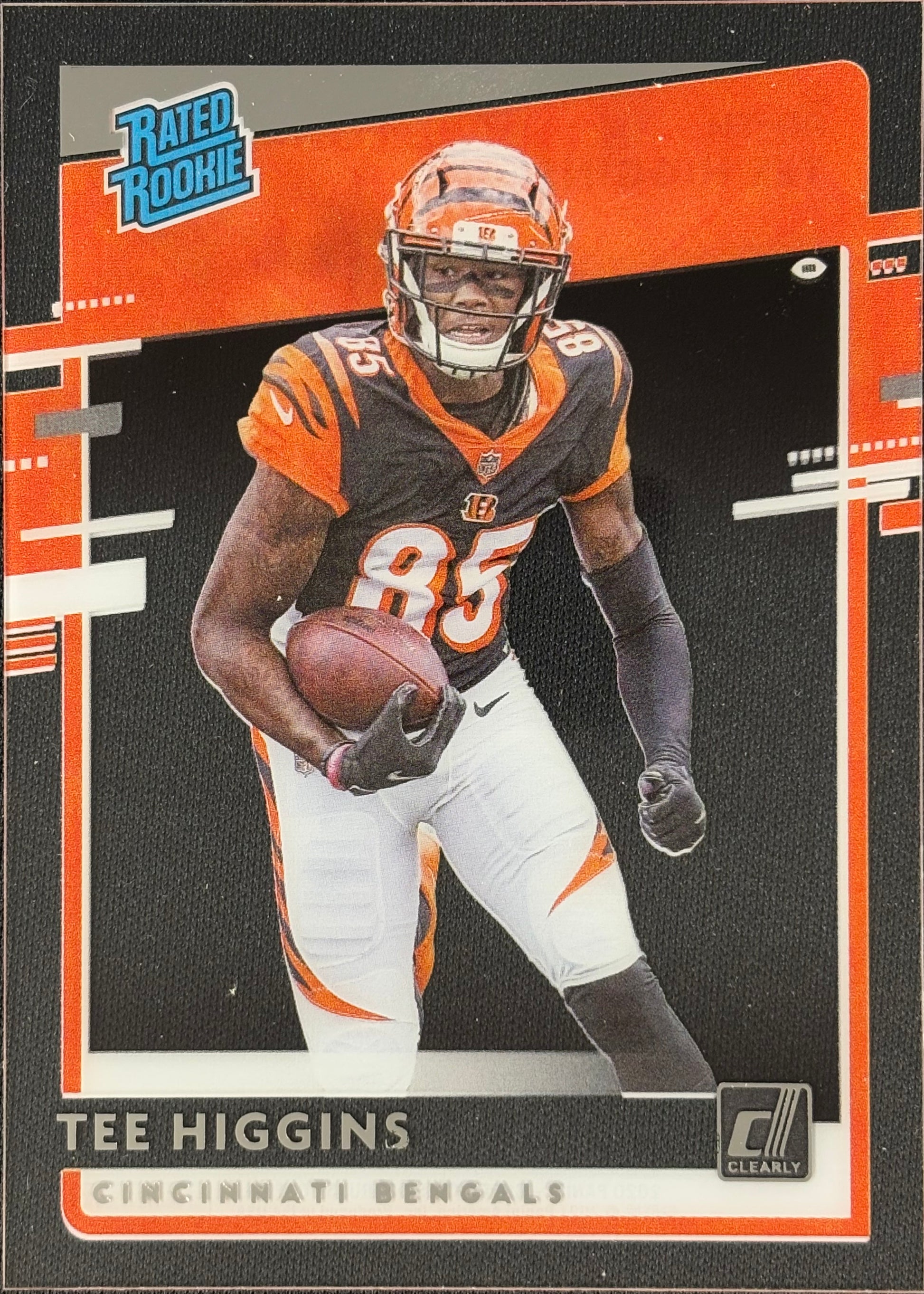 Tee Higgins Clearly Rated Rookie Sports Card