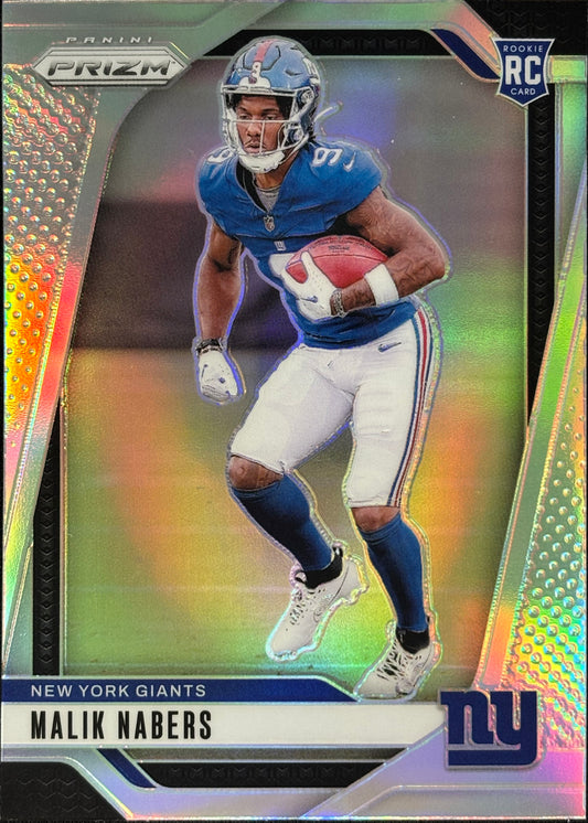 Malik Nabers Prizm Silver Rookie