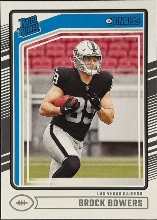 Brock Bowers Donruss Rated Rookie