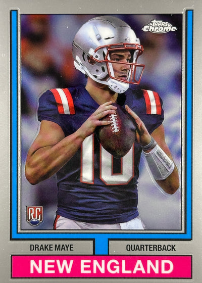 Drake Maye Topps Chrome Variation Rookie Patriots