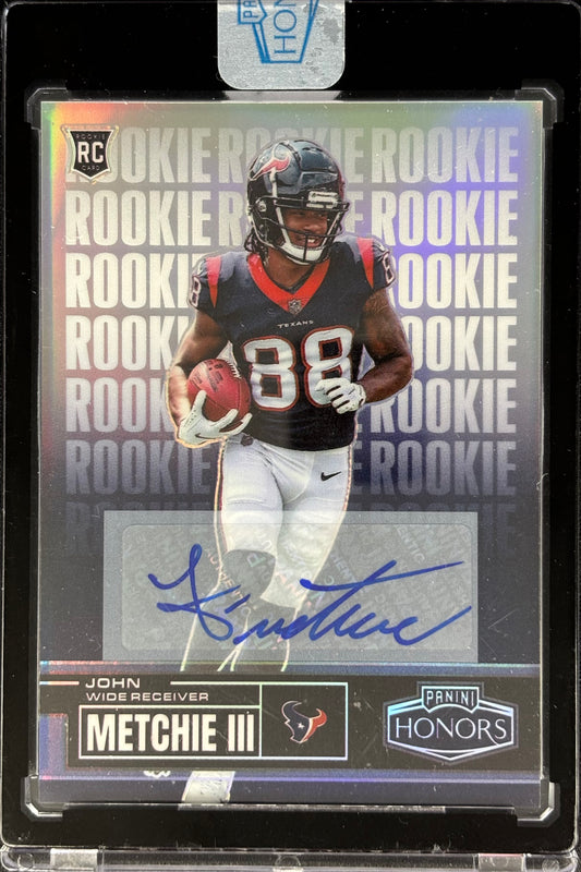 John Metchie III Honors Auto 1/25 Rookie Texans (In Mag)