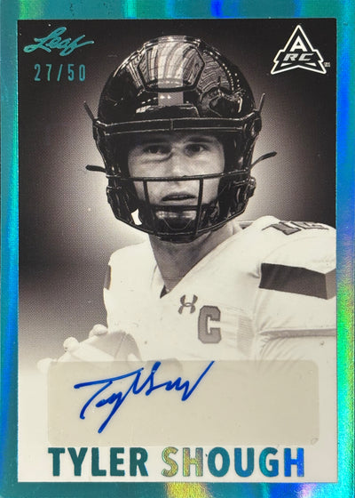 Tyler Shough Leaf Auto /50 Rookie Saints