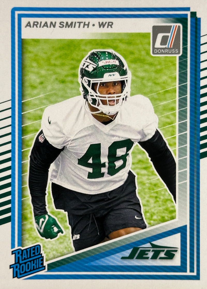 Arian Smith Rated Rookie Donruss Jets