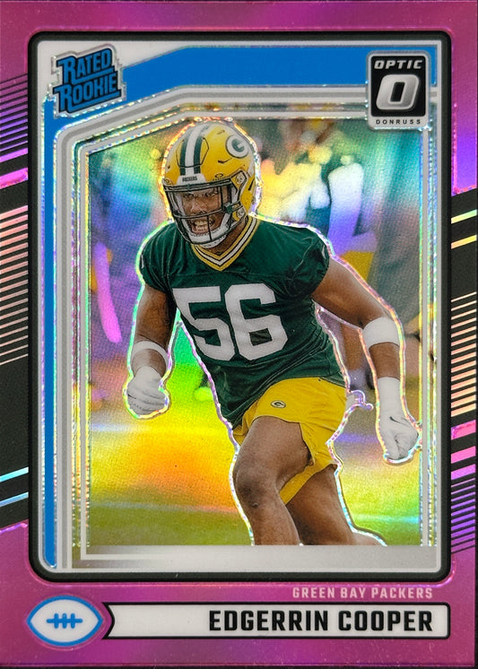 Edgerrin Cooper Pink Optic Preview Rated Rookie Donruss Packers