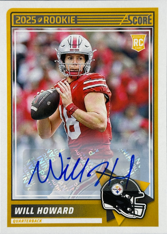 Will Howard Score Auto Rookie Steelers