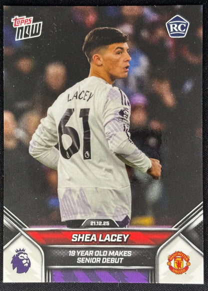 Shea Lacey 2025 Topps Now 18 Year Old Makes Senior Debut #087