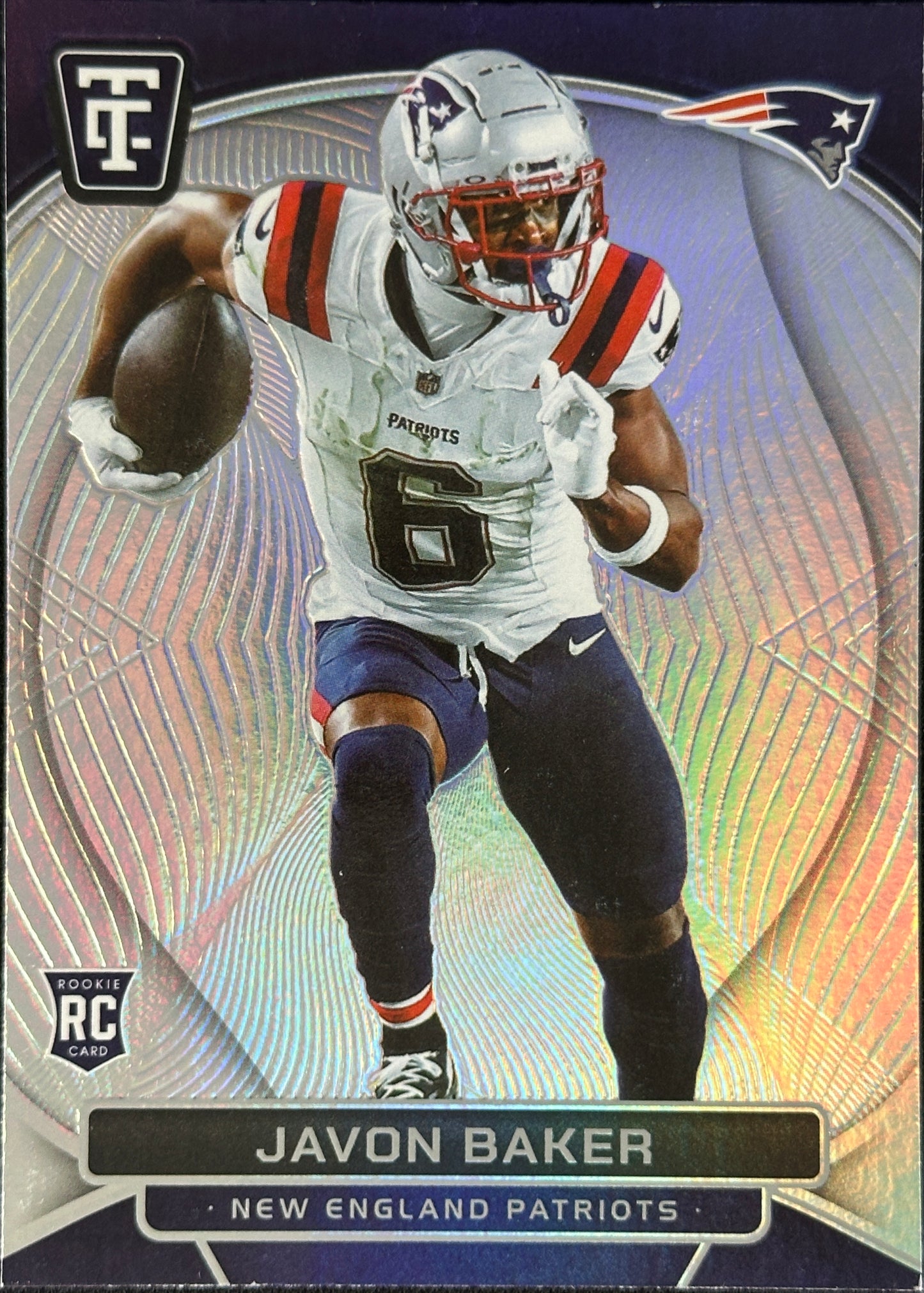 Javon Baker Totally Certified Silver Rookie RC Patriots
