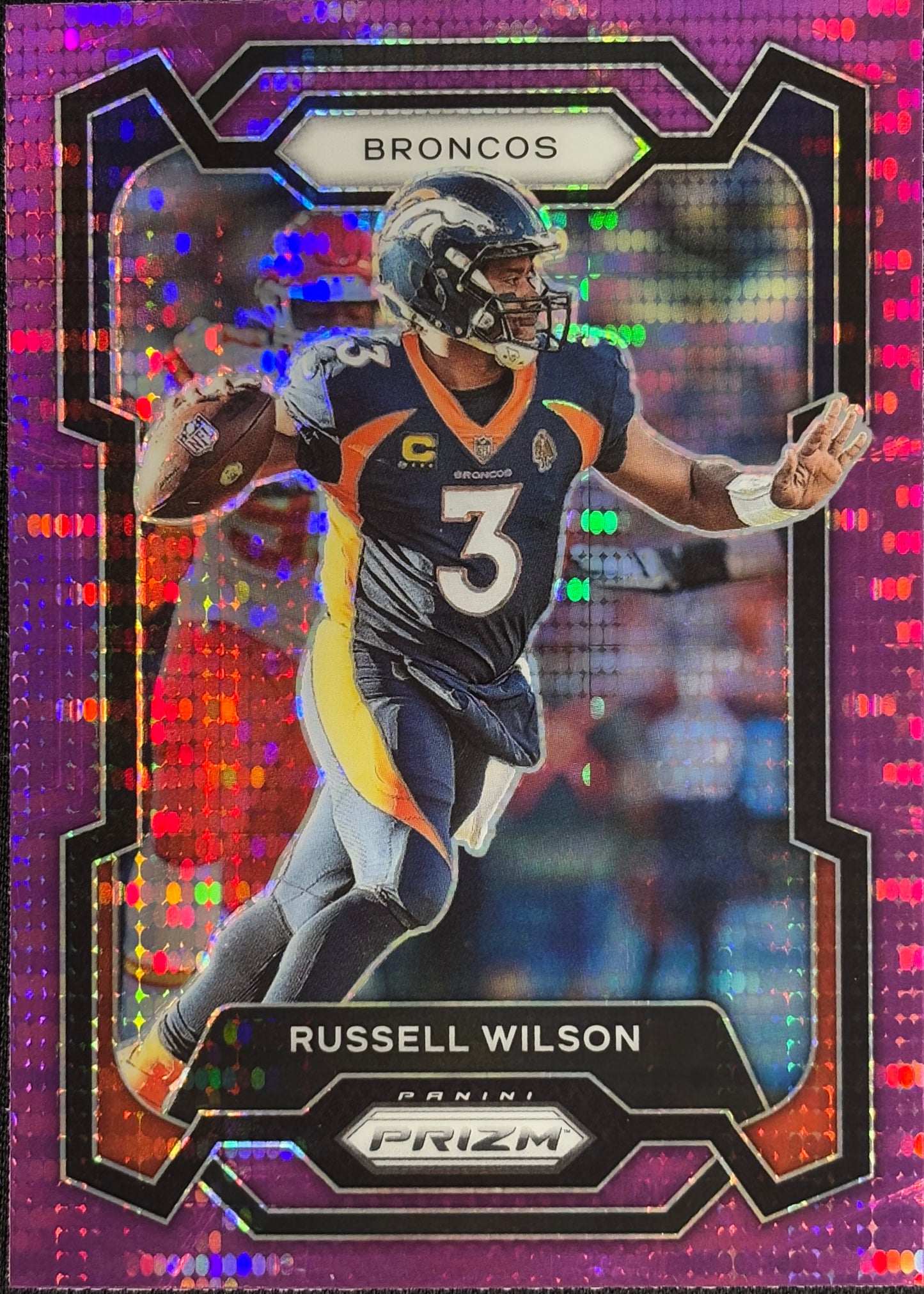 Russell Wilson Prizm Purple Power