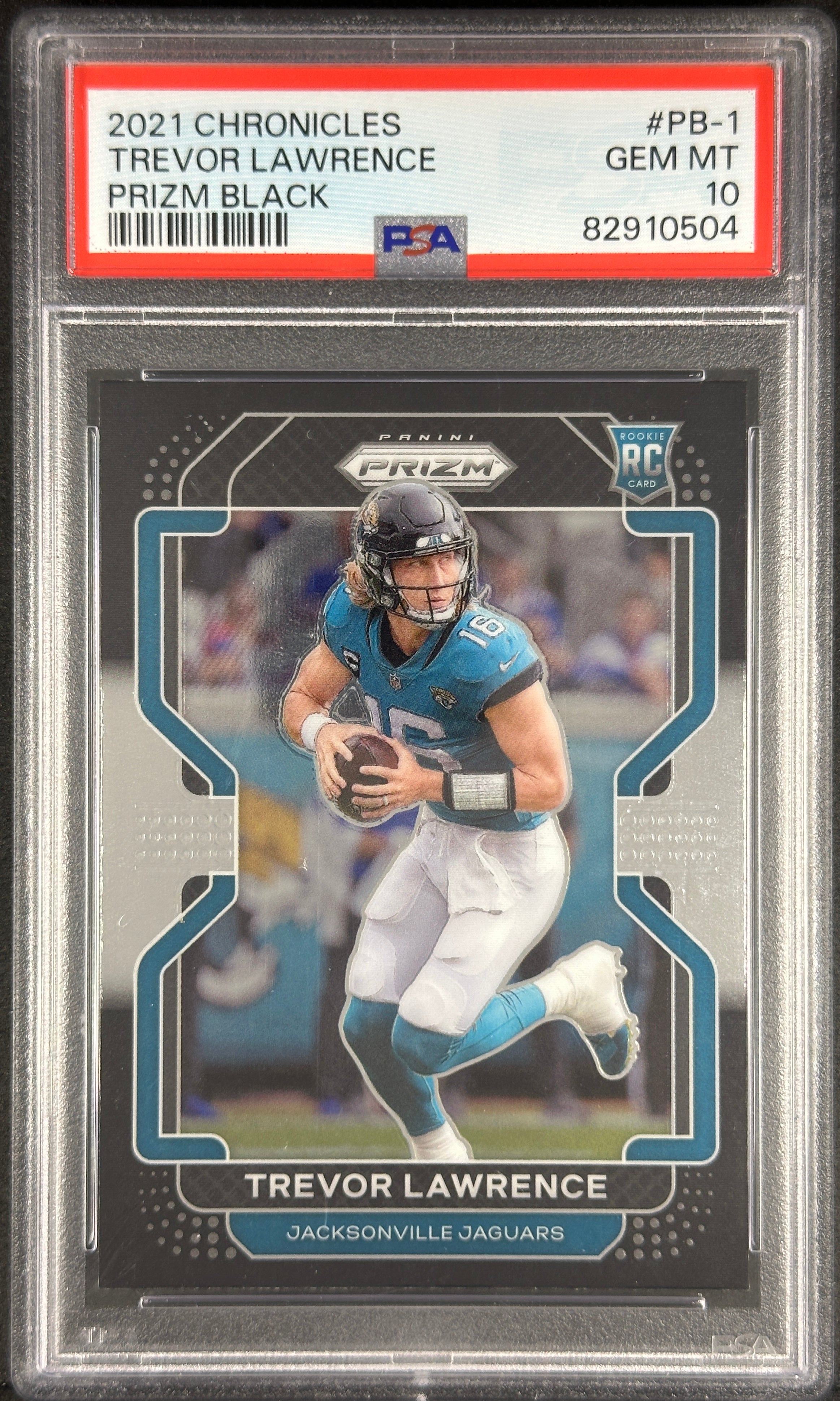 Trevor Lawrence Chronicles Prizm Black Rookie PSA 10 Jaguars