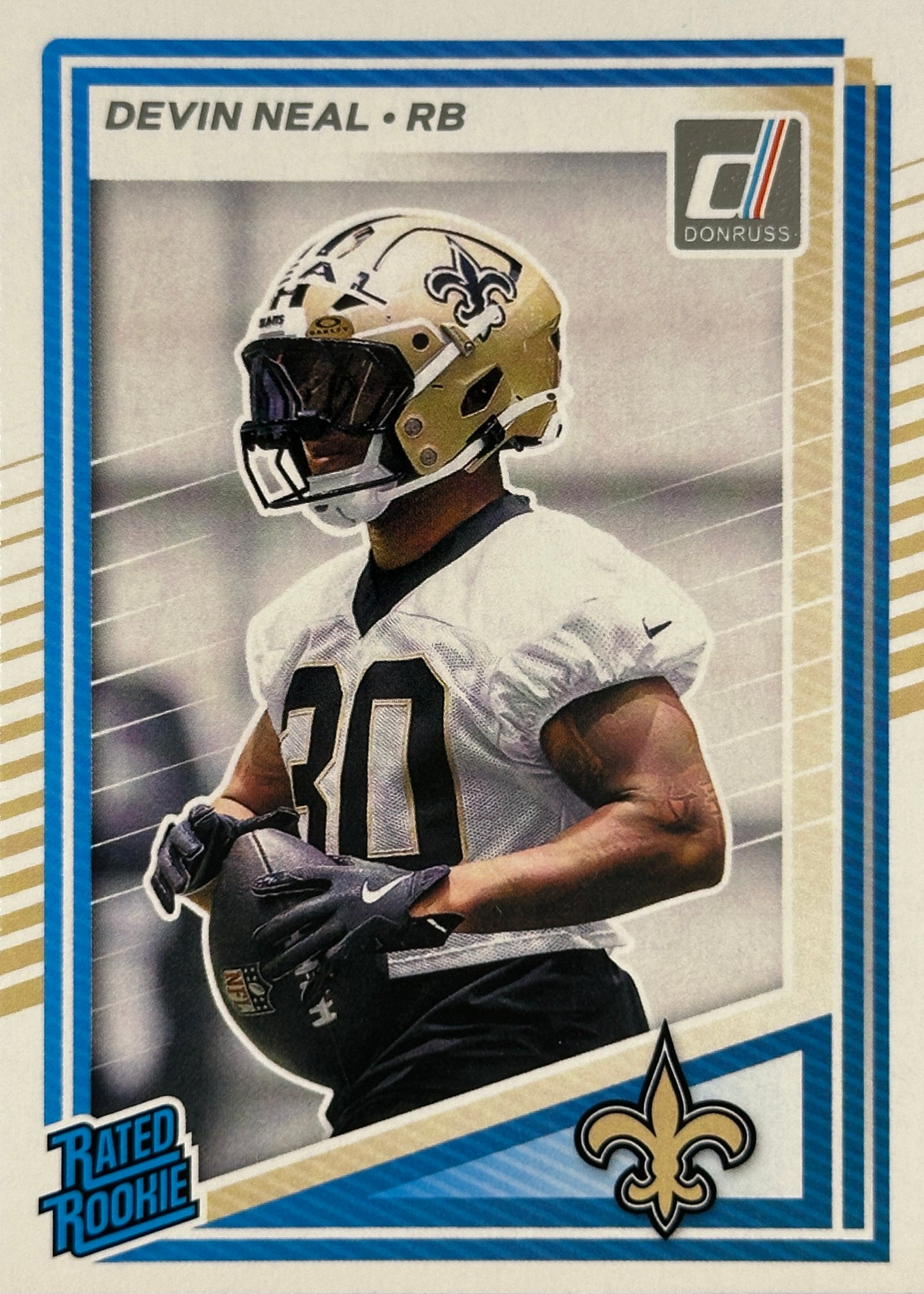 Devin Neal Rated Rookie Donruss Saints Sports Card