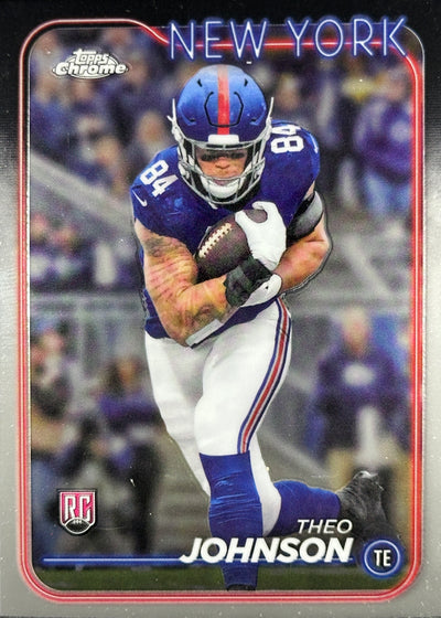 Theo Johnson Topps Chrome Rookie Giants