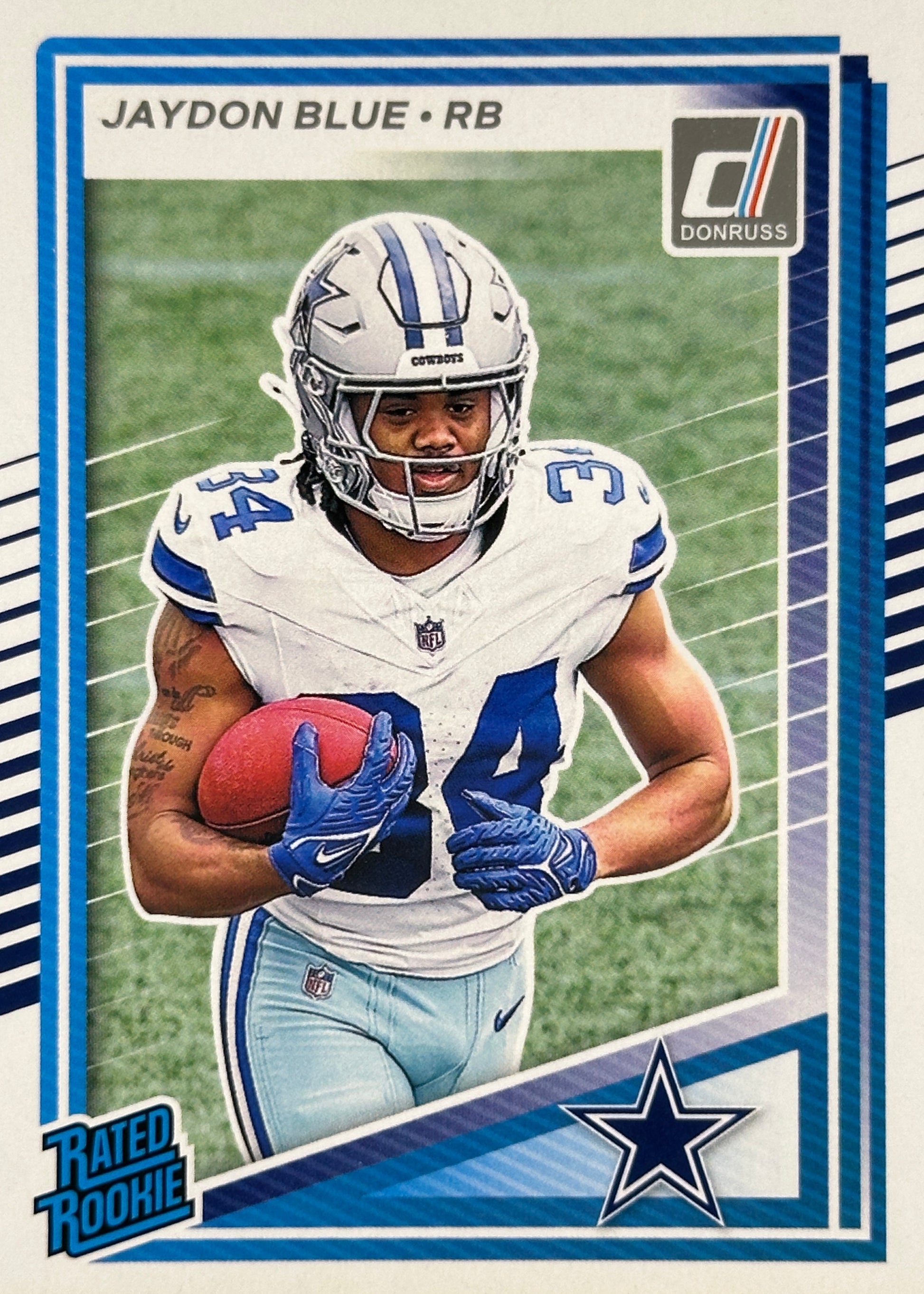 Jaydon Blue Rated Rookie Donruss Cowboys Sports Card