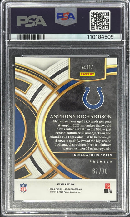Anthony Richardson Select Dragon Scale /70 PSA 10 Rookie Premier Colts