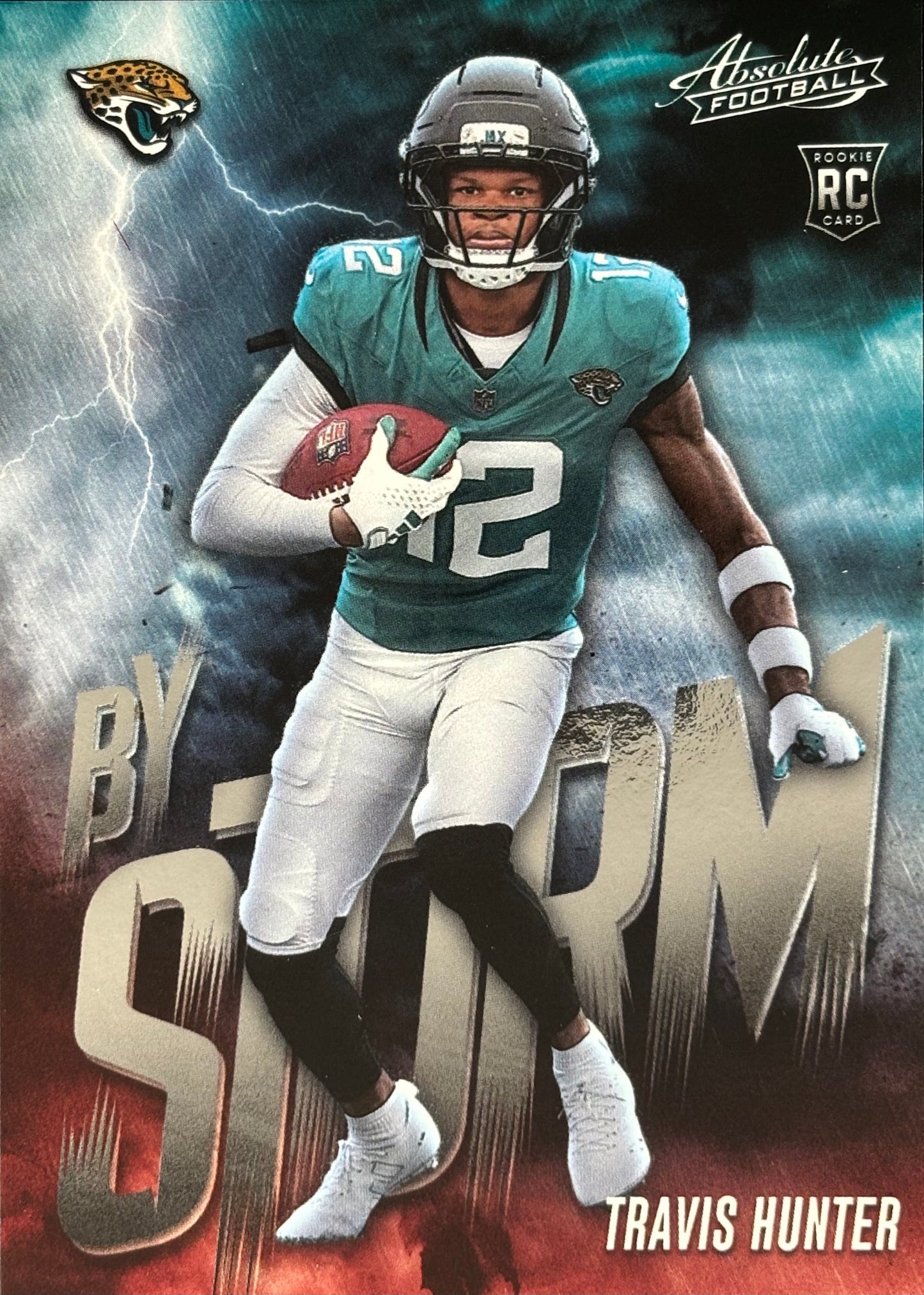 Travis Hunter Absolute By Storm Rookie Jaguars Sports Card