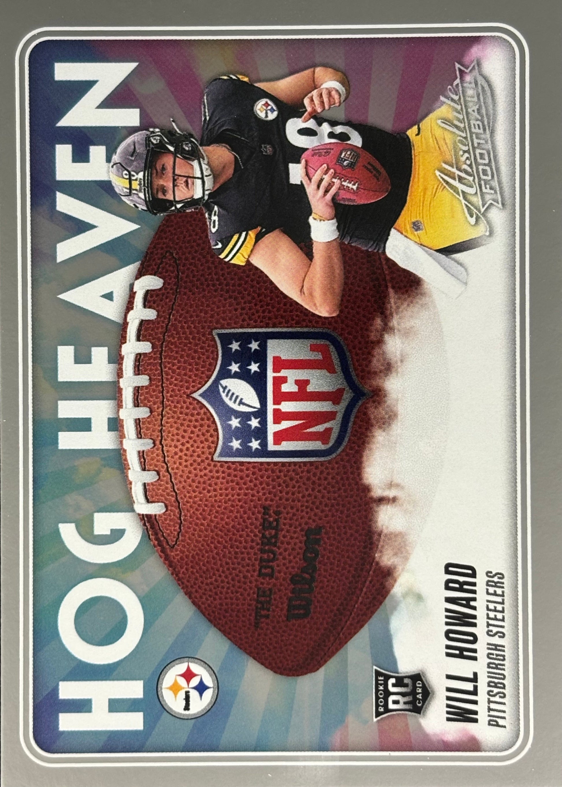 Will Howard Hog Heaven Rookie Steelers Sports Card