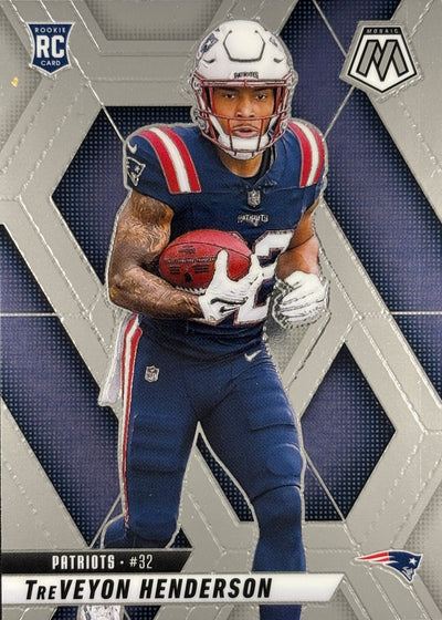 TreVeyon Henderson Mosaic Rookie Patriots Sports Card