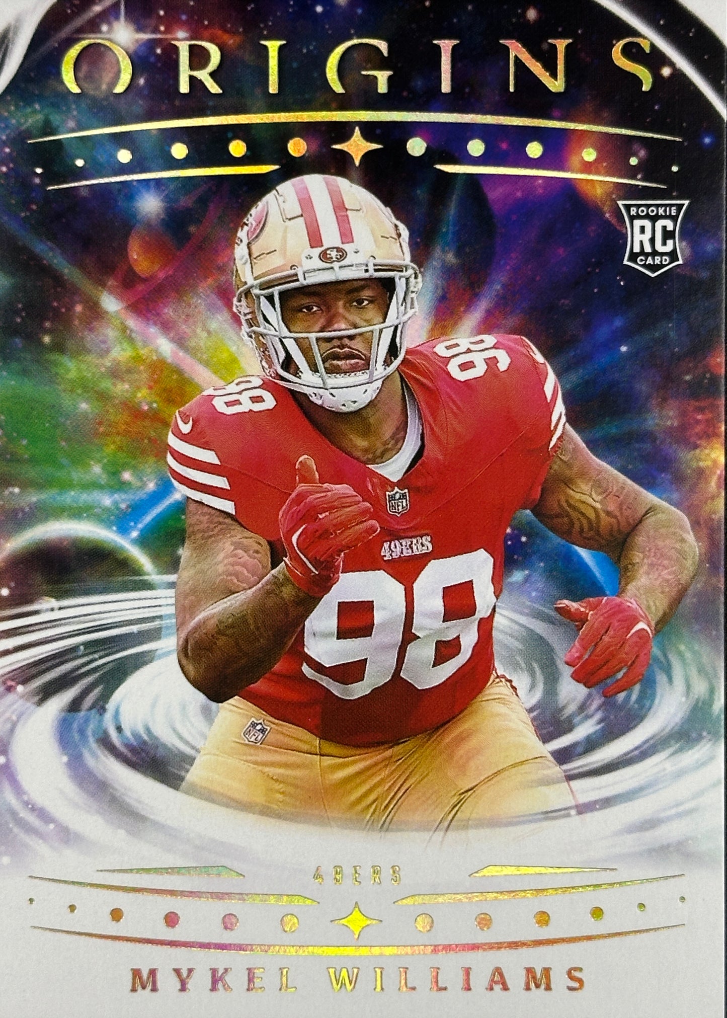 Mykel Williams Origins Rookie 49ers Sports Card