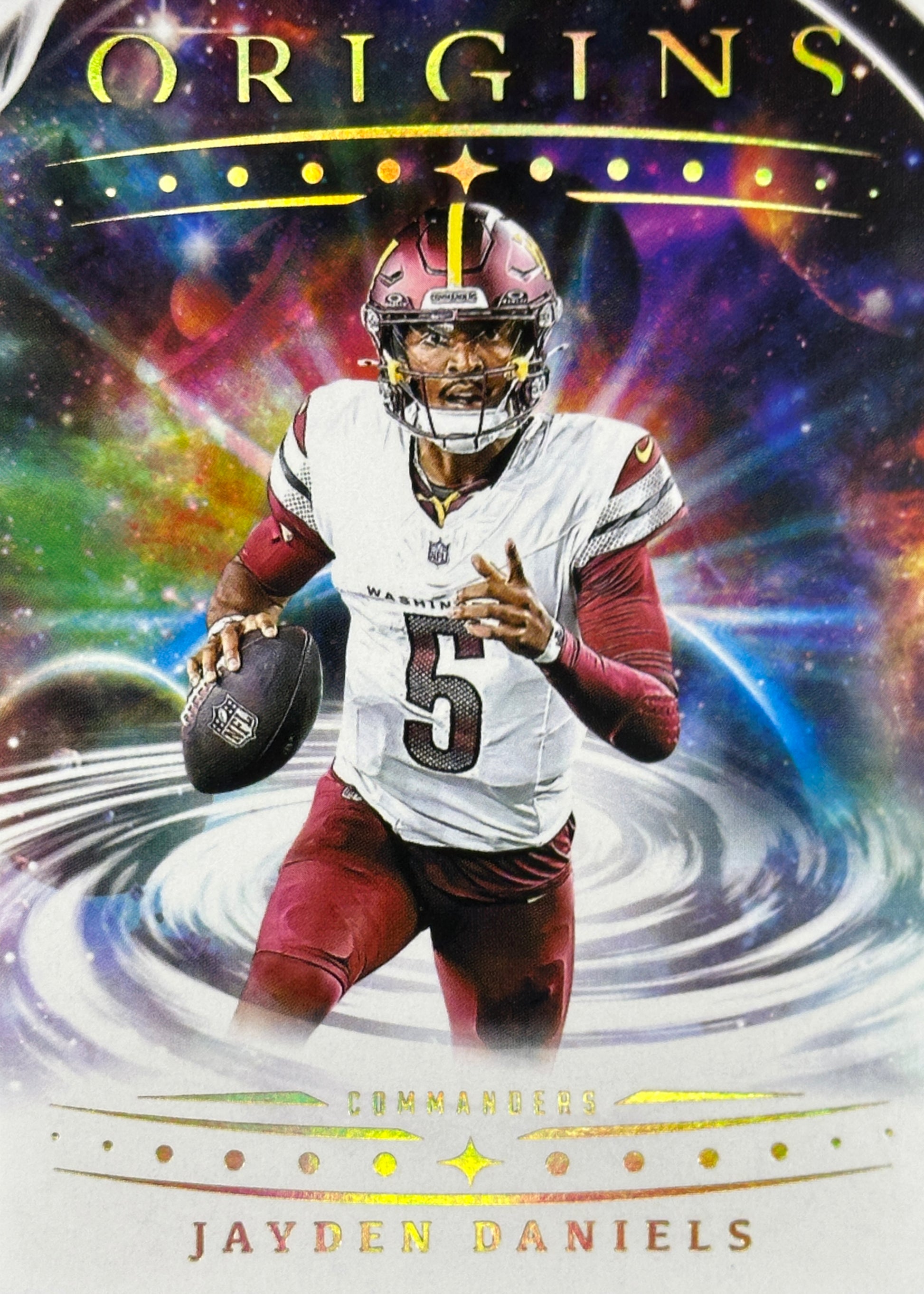 Jayden Daniels Origins Commanders Sports Card