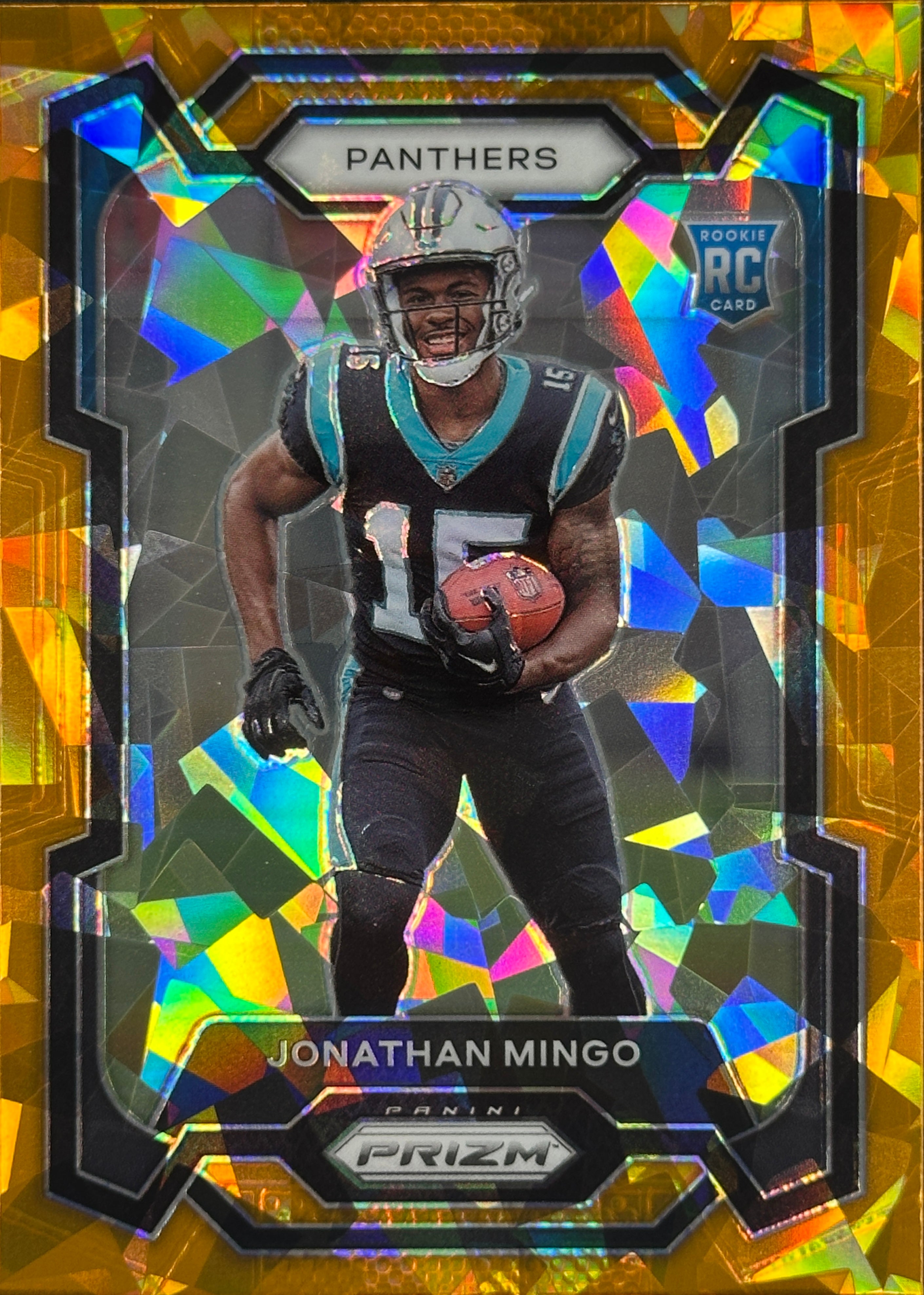 Jonathan Mingo Orange Ice Prizm Rookie Panthers Cowboys – Wayne