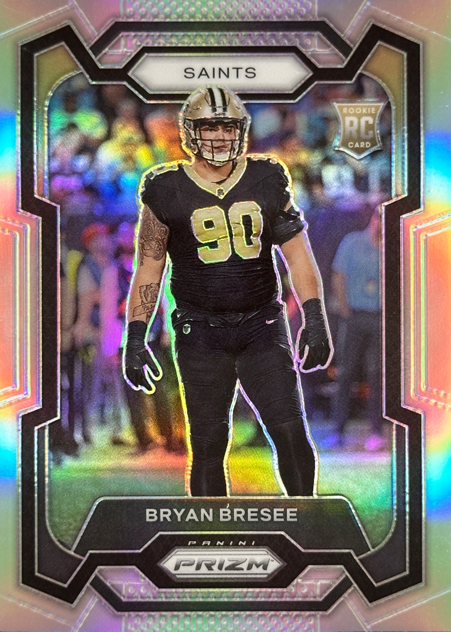 Bryan Bresee Silver Prizm Rookie Saints