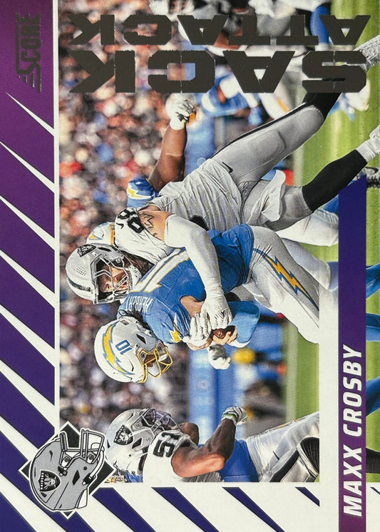 Maxx Crosby Score Sack Attack Purple Raiders