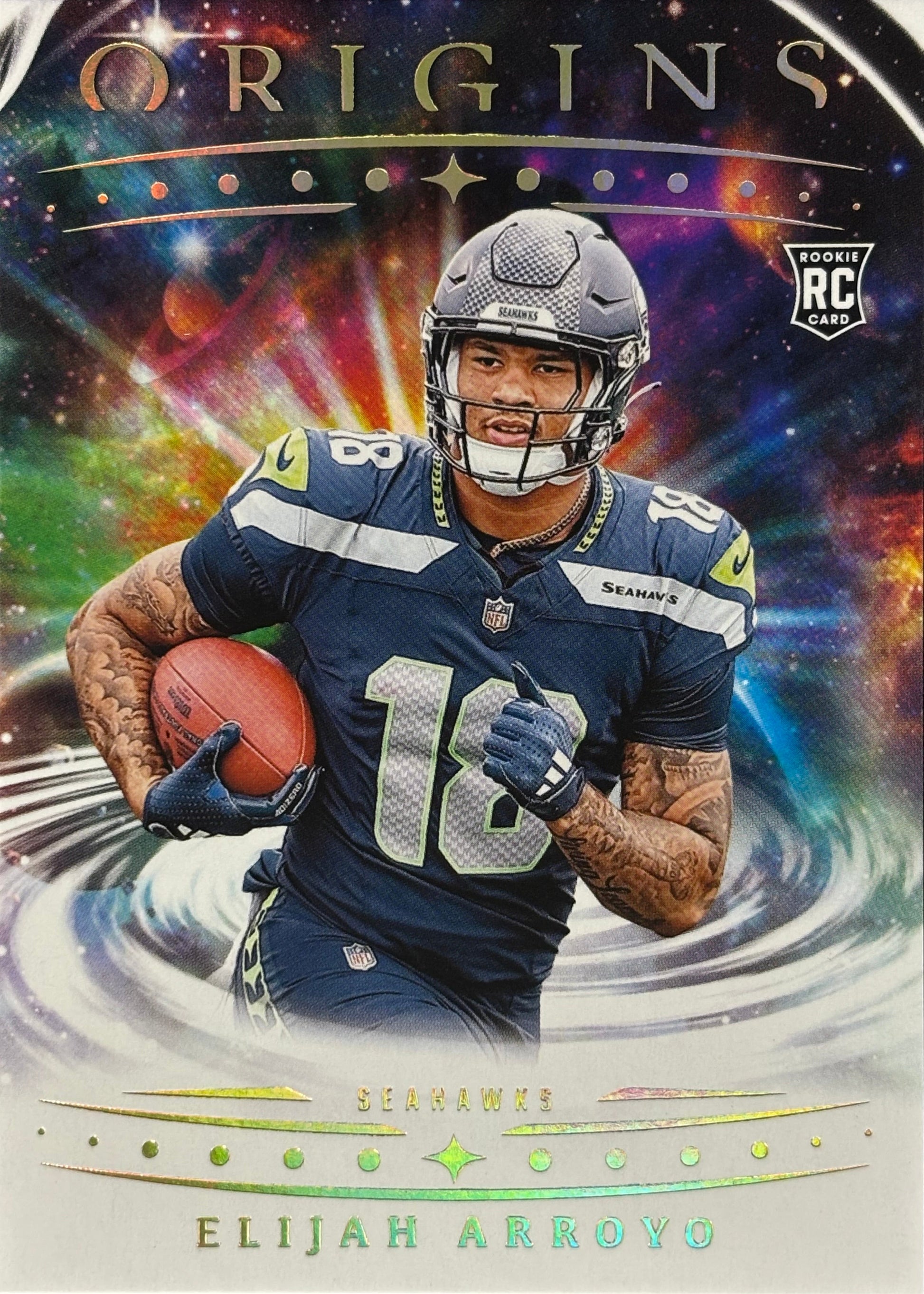 Elijah Arroyo Origins Rookie Seahawks Sports Card