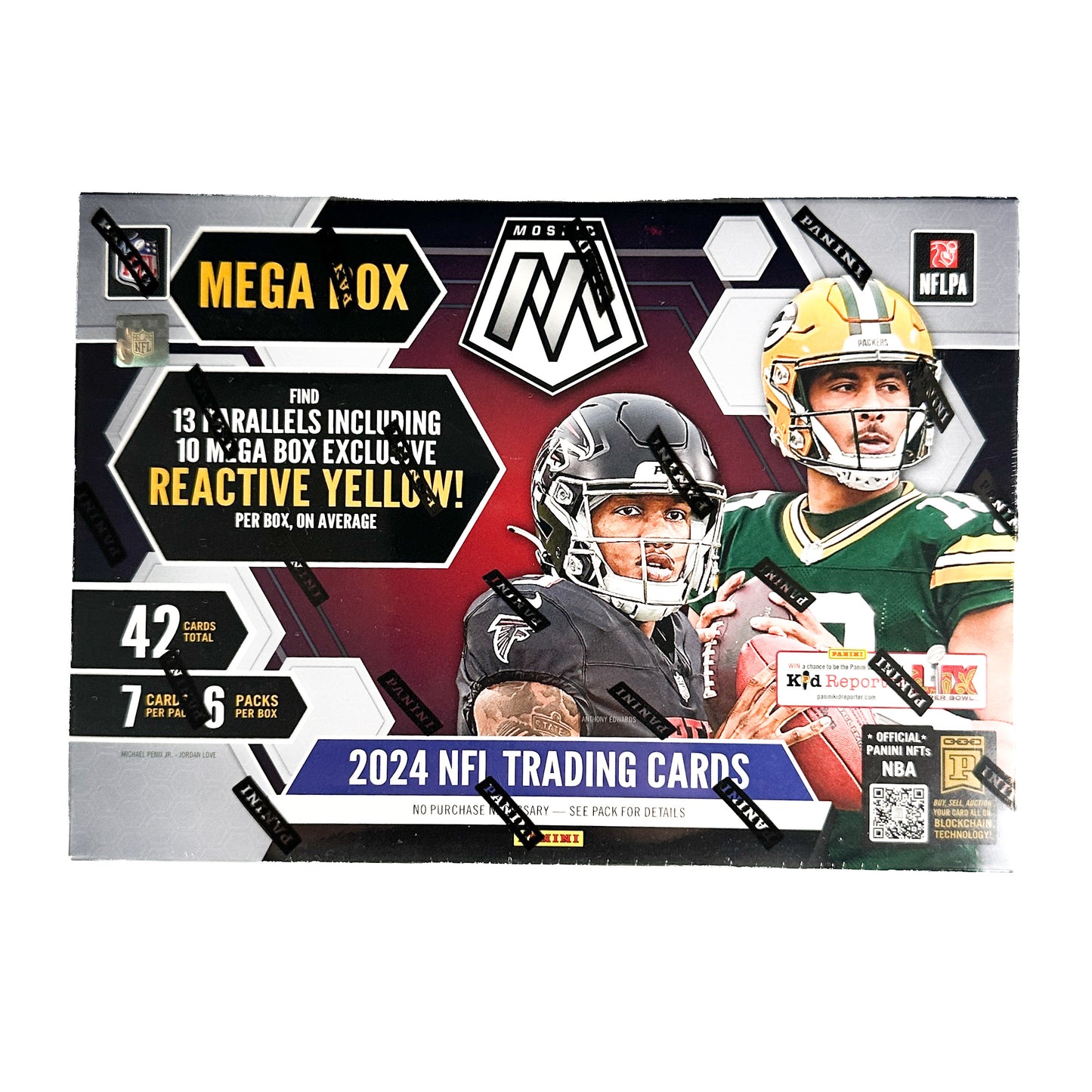 2024 Panini Mosaic Football Mega Box (Reactive Yellow)