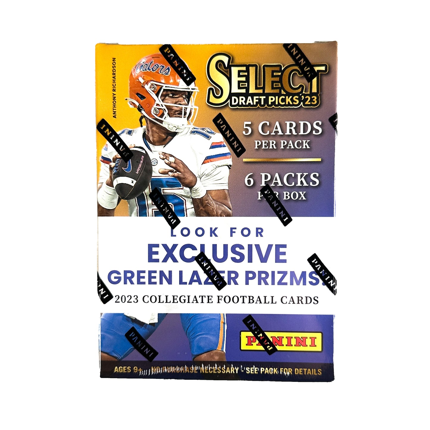 2023 Panini Select Draft Picks Football Blaster Box (Green Lazer Prizms!)