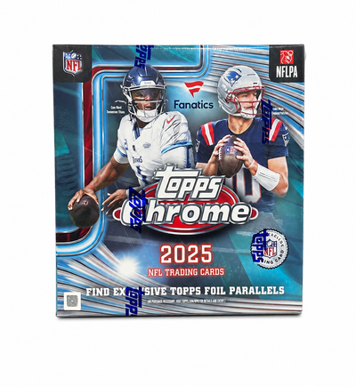 2025 Topps Chrome Football Fanatics Mega Box (Logo Foil Refractors) Sports Card