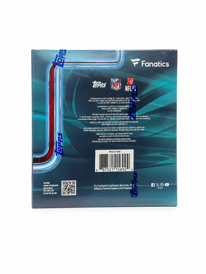 2025 Topps Chrome Football Fanatics Mega Box (Logo Foil Refractors) Sports Card