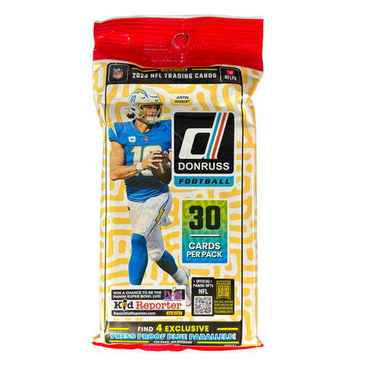 2023 Donruss Football Jumbo Value Pack (Press Proof Blue Parallels) 30 Cards