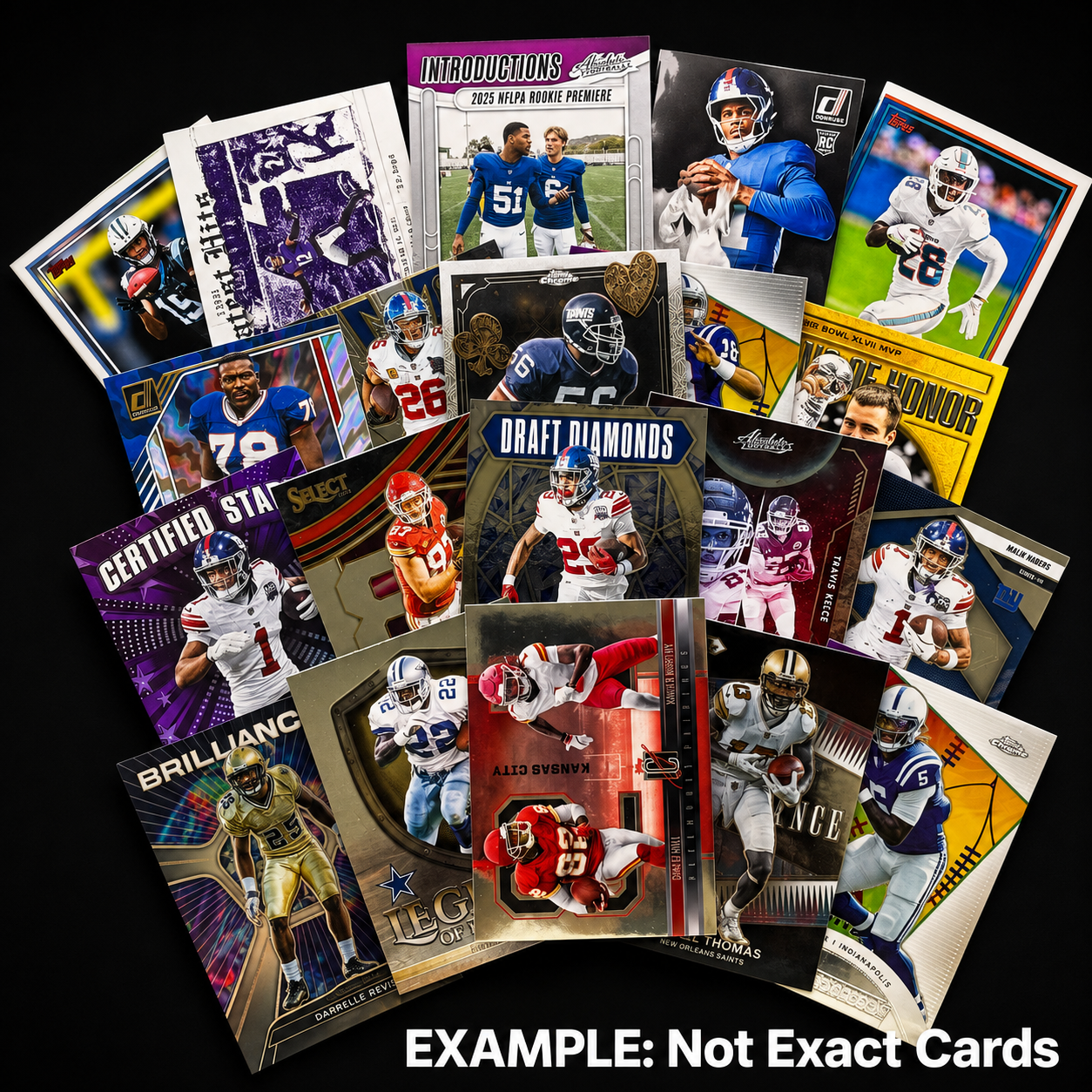 20x Insert Football Card Value Lot