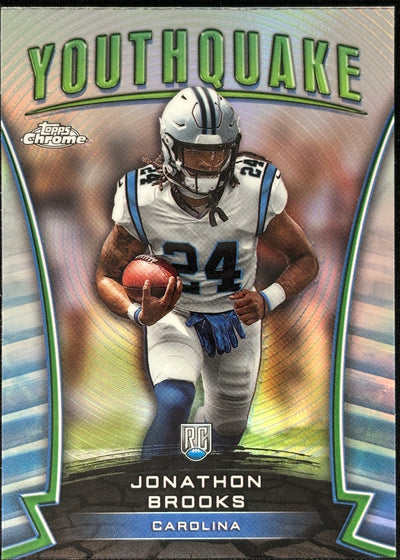 Jonathan Brooks YouthQuake Refractor Rookie Panthers
