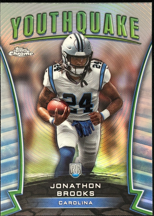 Jonathan Brooks YouthQuake Refractor Rookie Panthers