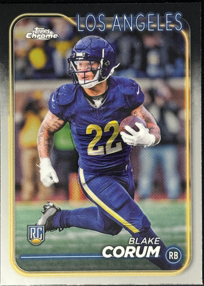 Blake Corum Topps Chrome Rookie Rams