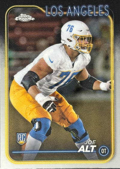 Joe Alt Topps Chrome Rookie Chargers