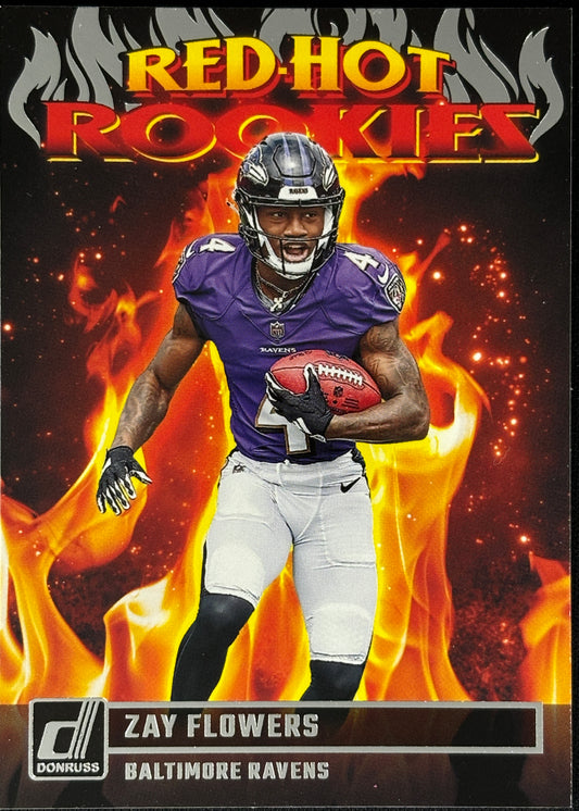 Zay Flowers Red Hot Rookies Ravens