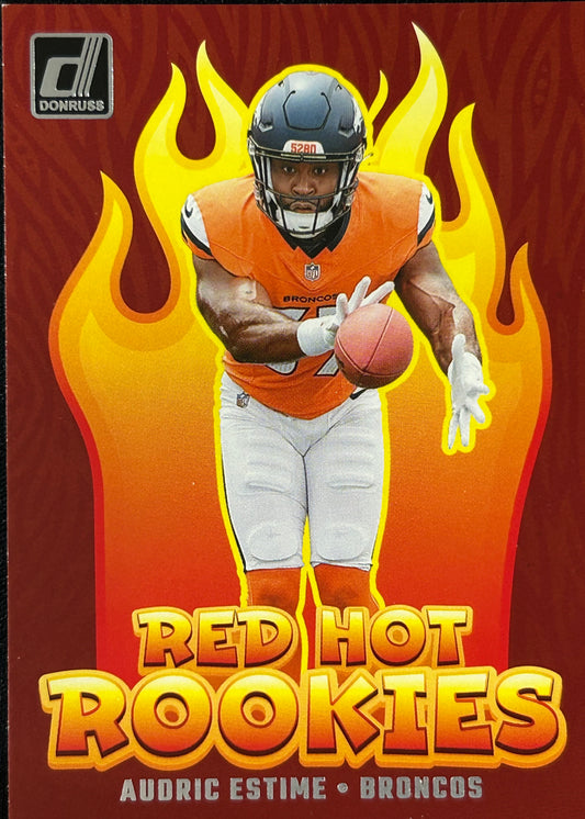 Audric Estime Red Hot Rookies Broncos